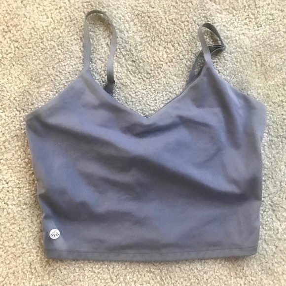 Senita Athletics Tops - EUC Senita Athletics Skin Adjustable Crop Top - Light Navy | Size Small
